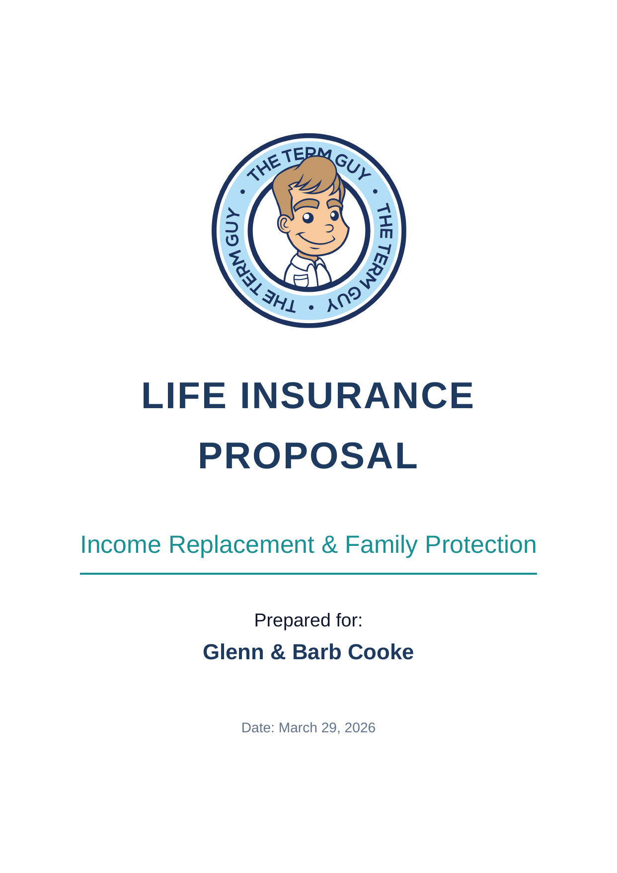 Sample proposal page 1